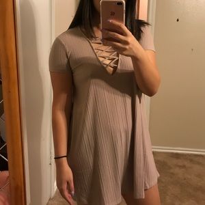 Dusty Pink Shift Dress