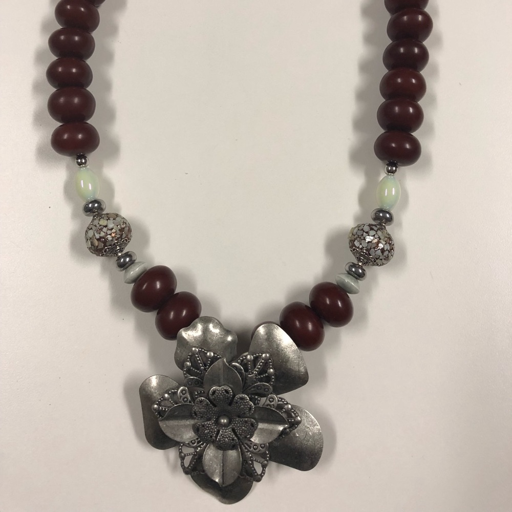 Handmade one of a kind statement necklace