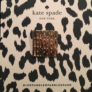 Kate Spade Leopard Pin