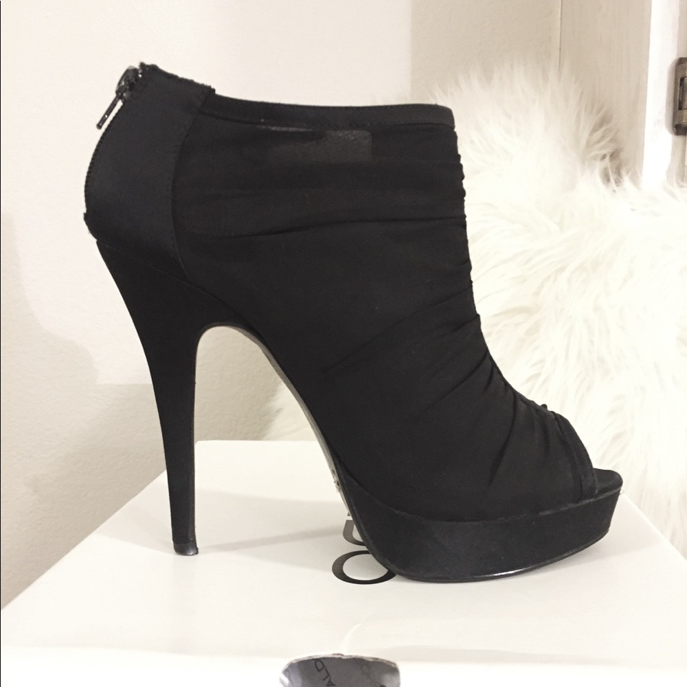 Black ankle booties