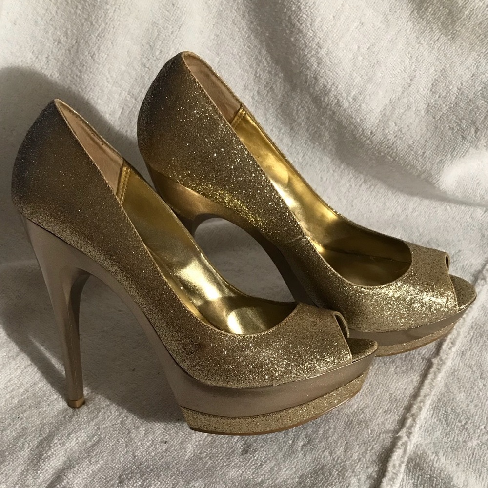 Gold Sexy Heel