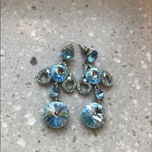 Sterling Silver with blue accent