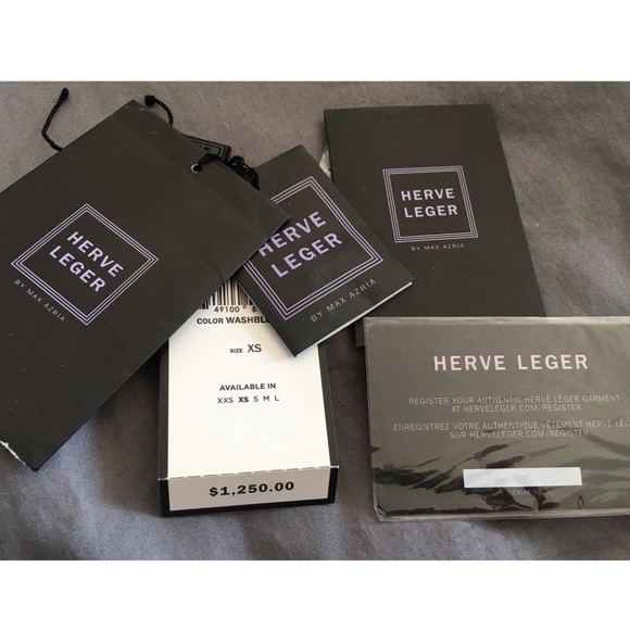 XS ~ Herve Leger ~ Cocktail Bandage Dress - Picture 6 of 6