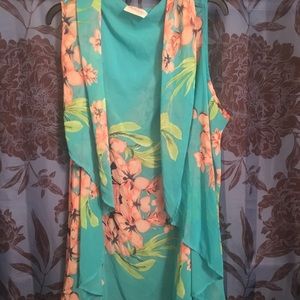 Floral vest/kimono