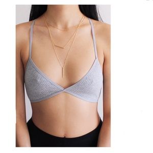RIB KNIT BRALETTE