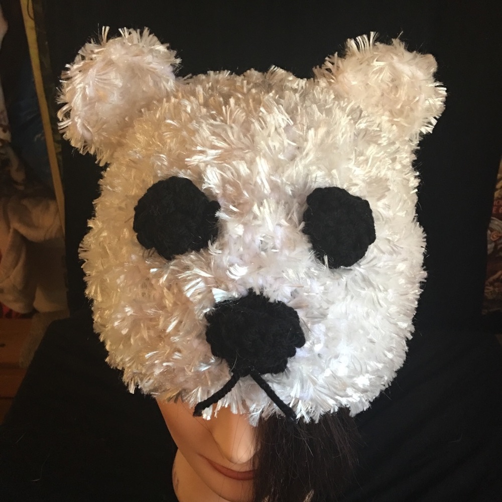 Fuzzy and extremely soft polar bear hat