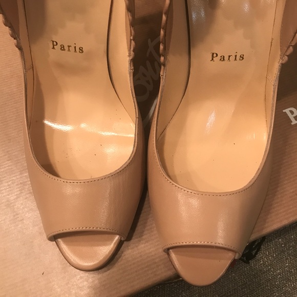 ❌❌SOLD❌❌ Nude Christian Louboutin Pijonina 100 KID - Picture 7 of 8