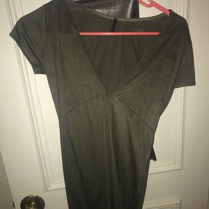 Tight army green dress