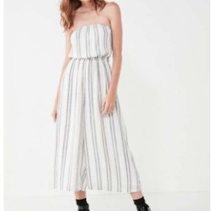 Silence + Noise Jackson Strapless Culotte Jumpsuit