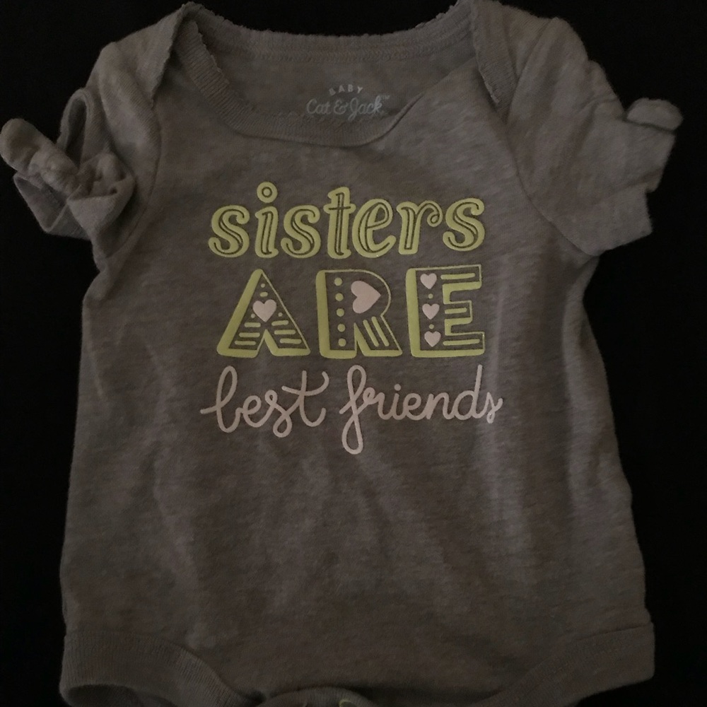 Cat & Jack sister onesie