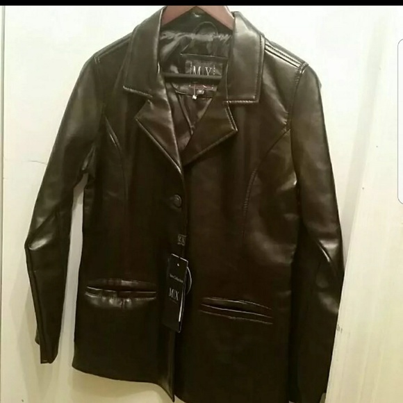 Milano Jackets & Coats Mx Di Milano Leather Jacket Poshmark