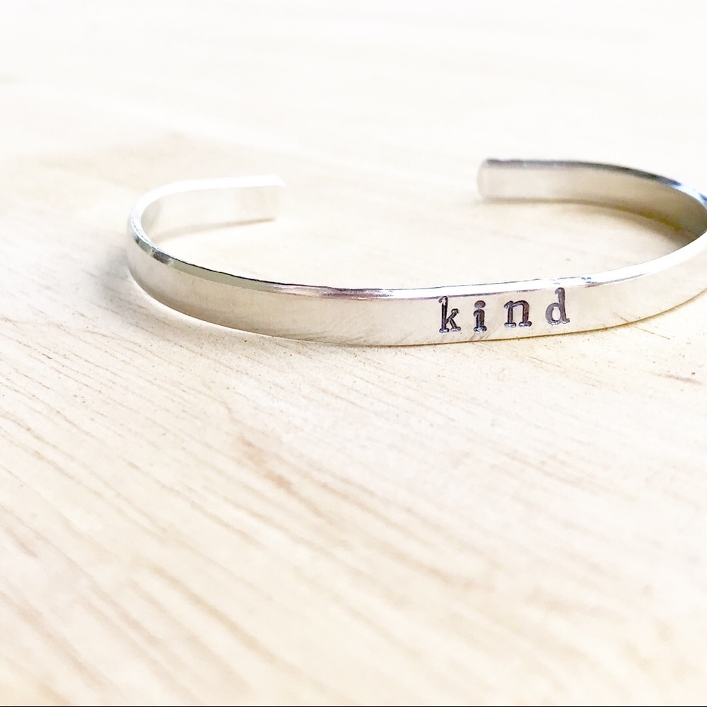 C U S T O M I Z E • Stamped Aluminum Cuff (J12) - Picture 2 of 6