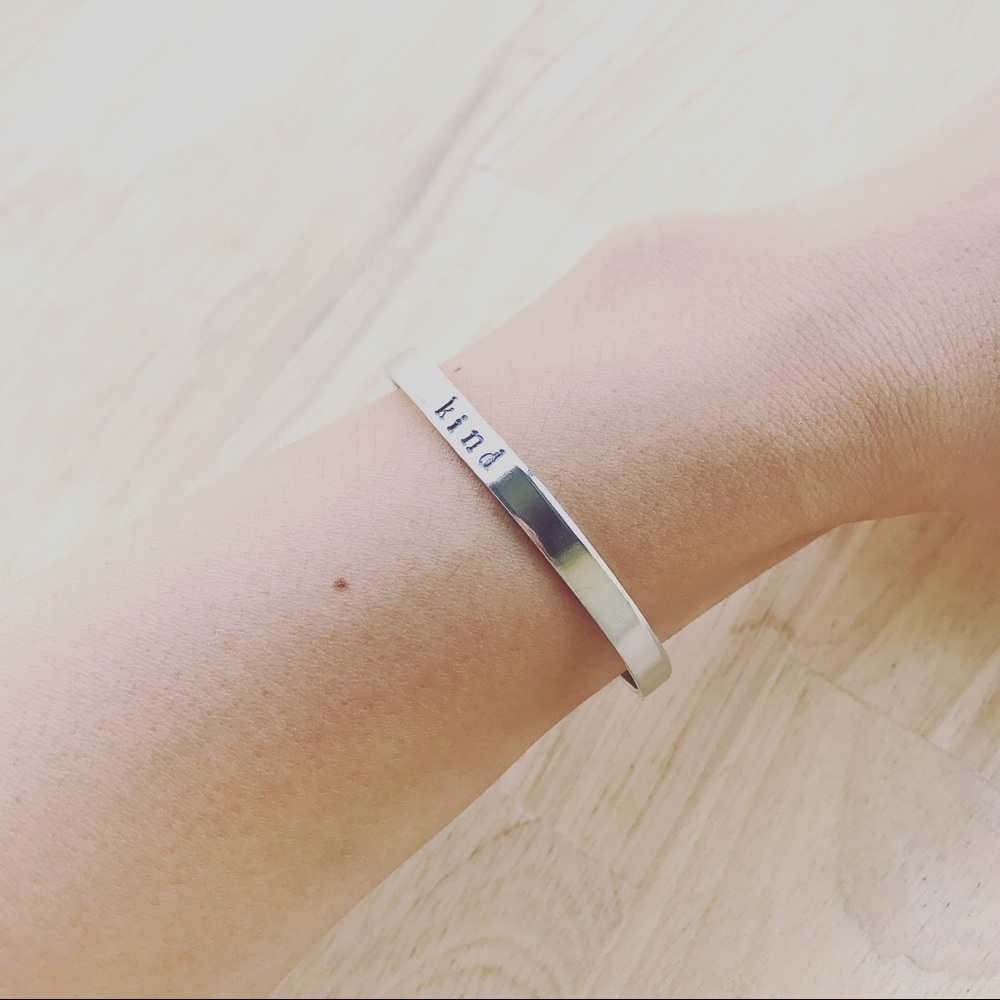 C U S T O M I Z E • Stamped Aluminum Cuff (J12) - Picture 4 of 6