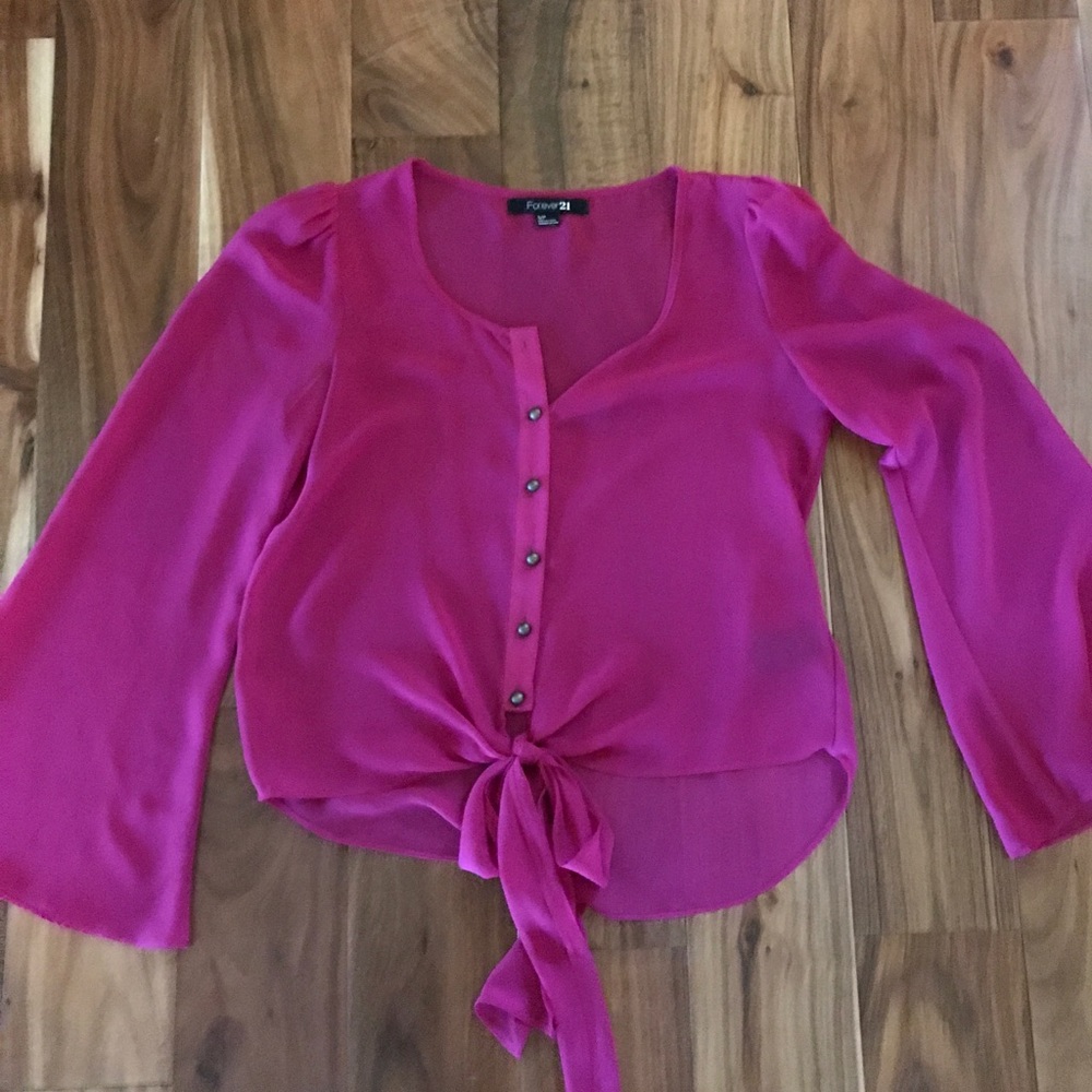 Sheer tie top