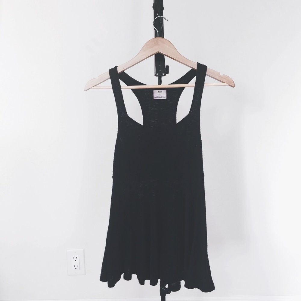 Draped Fitted Babydoll Tank