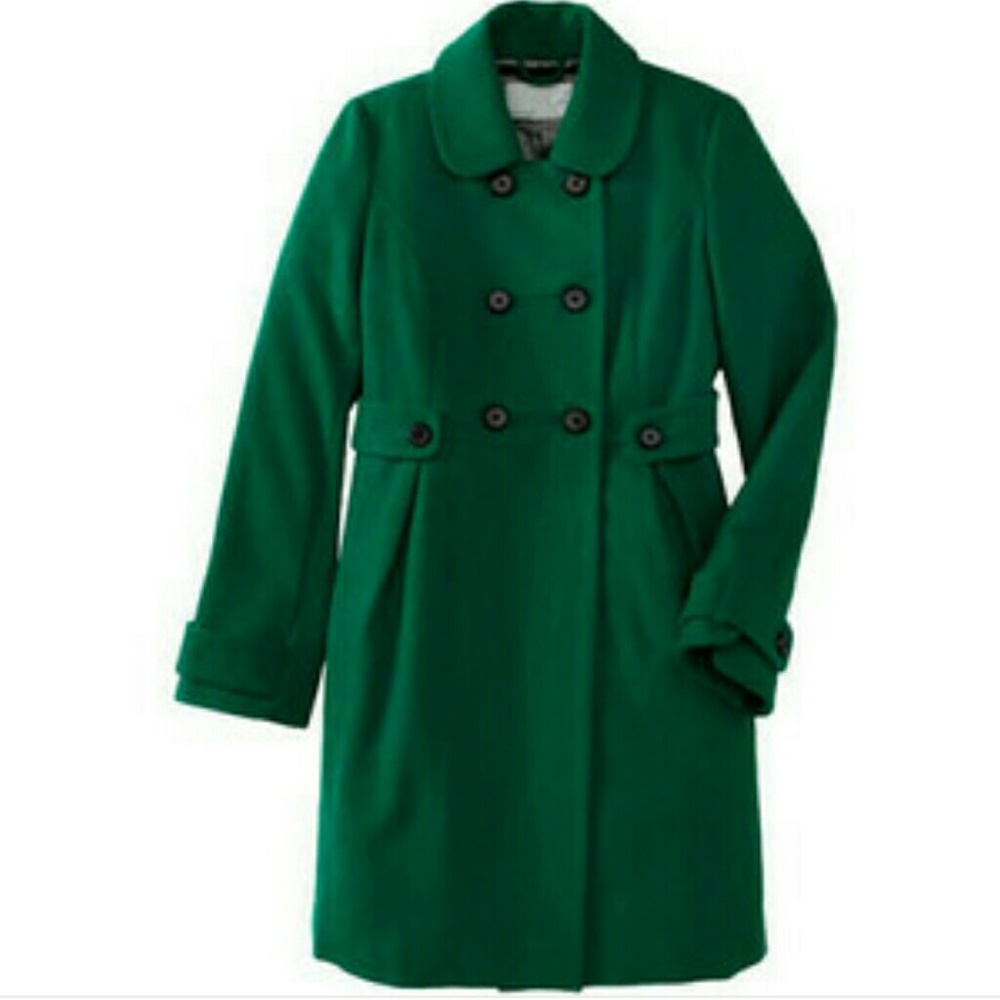 green coat
