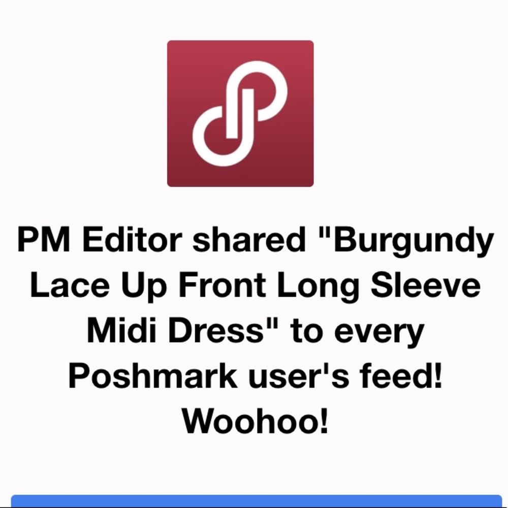 🚨1 LEFT SIZE SMALL🚨 Burgundy Lace Up Midi Dress - Picture 6 of 6