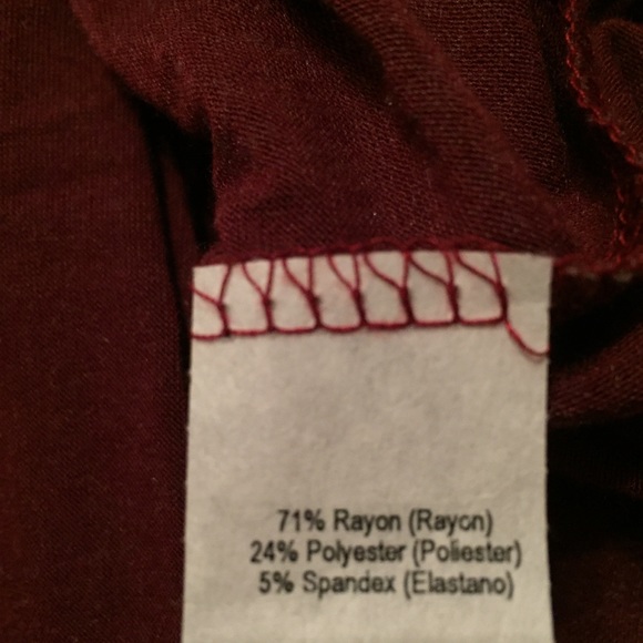 🚨1 LEFT SIZE SMALL🚨 Burgundy Lace Up Midi Dress - Picture 4 of 6