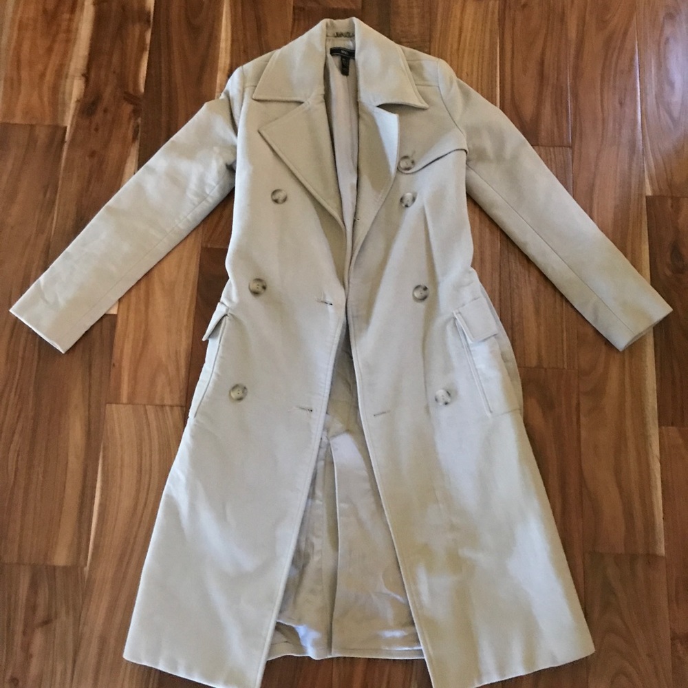 Nude trench coat