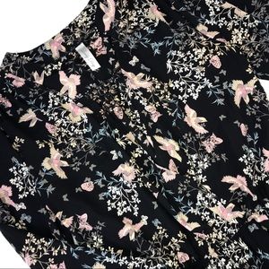 Black Lovely Day Long Sleeve Romper