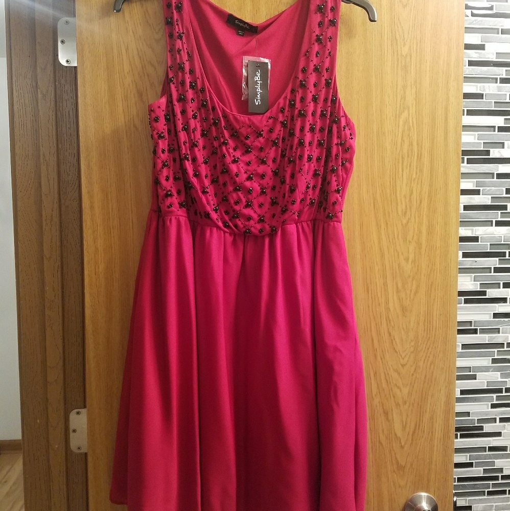 Cocktail Dress in beautiful wine color