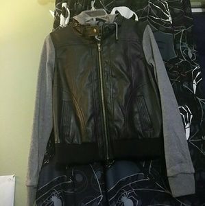 💀Leather jacket with 💀