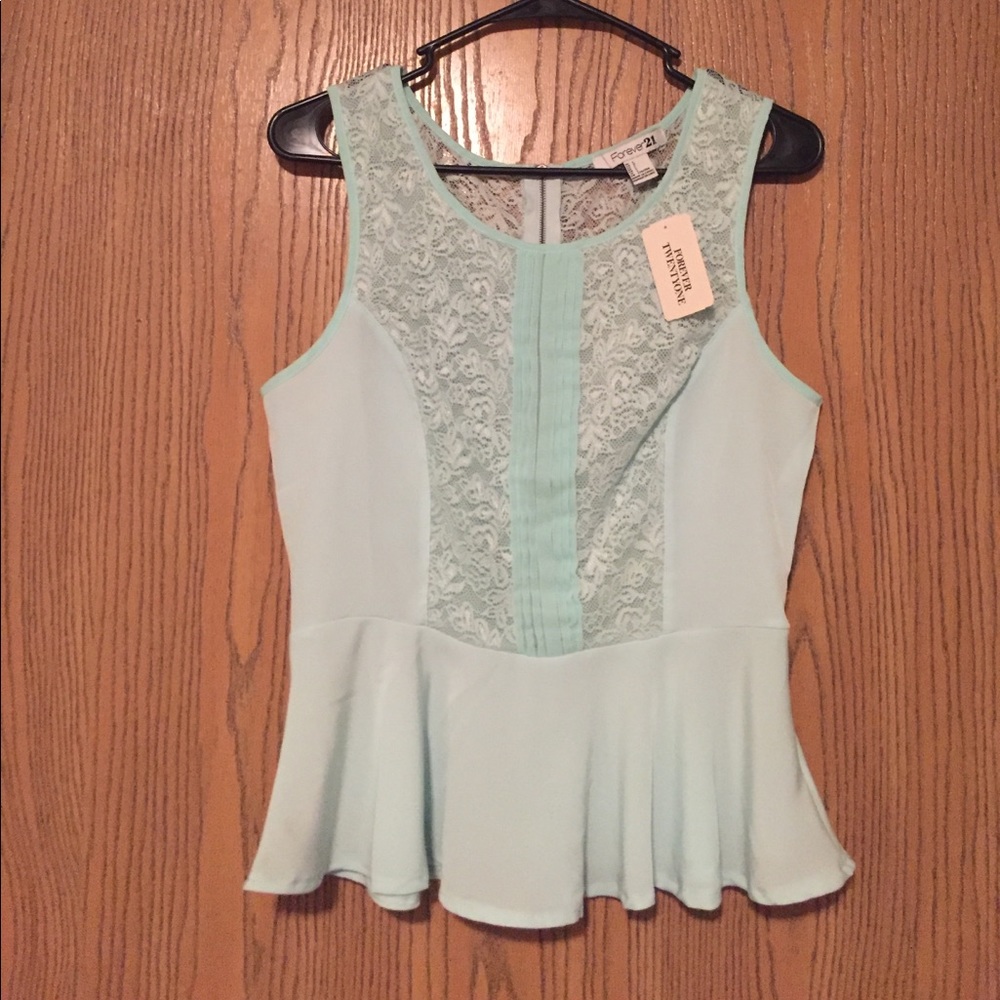 Forever 21 Mint Pixie Blouse