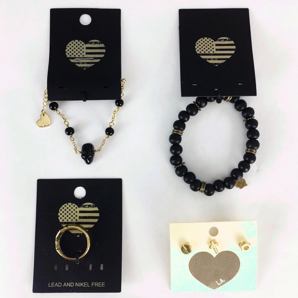 Brandy Melville Black & Gold Jewelry Lot