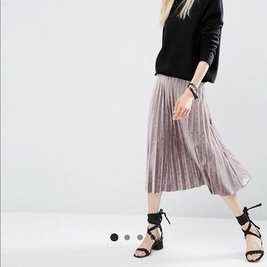Asos velvet skirt
