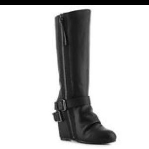 Aldo wedge boots.