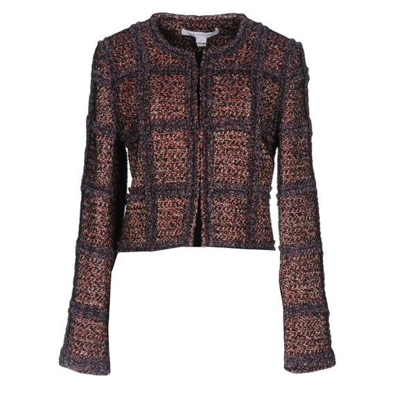 Rare! Abby's Scandal DVF Pink Fantasy Tweed Jacket 0 XS v-day - Picture 3 of 4