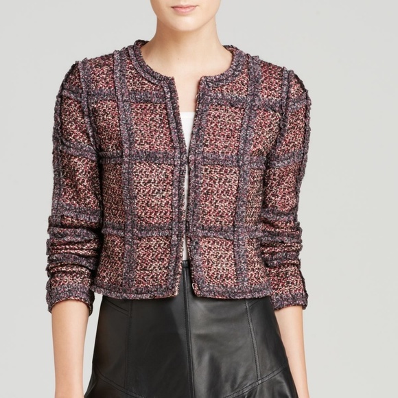 Rare! Abby's Scandal DVF Pink Fantasy Tweed Jacket 0 XS v-day - Picture 2 of 4