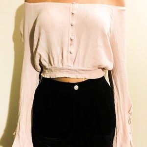 Blu Pepper light pink gypsy top