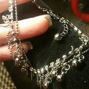 $8 silver with bells fashion anklet