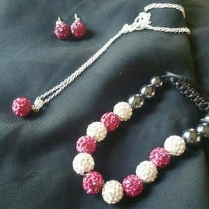$12 pink and clear fashion set