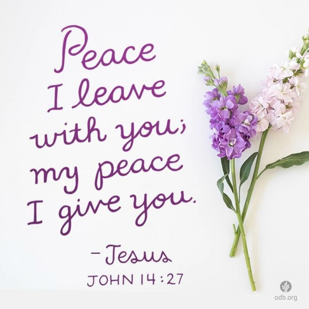 The only true peace that passes all understanding.