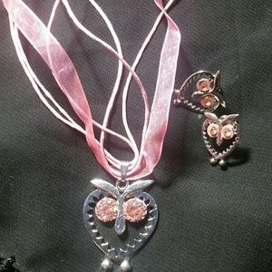 $7 pink owl fashion set