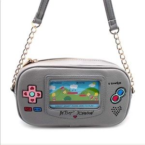 Betsey Johnson Kitsch Game Girl Crossbody Handbag
