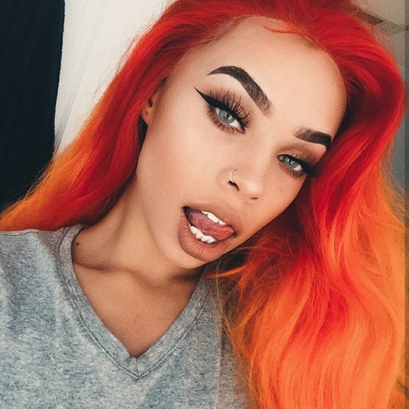 Red Orange LaceFront Wig 22-24inches!!