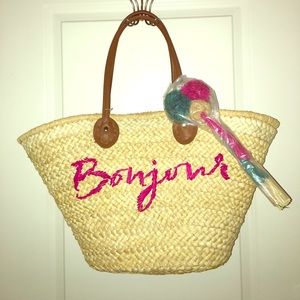 Raffia Tote NWT
