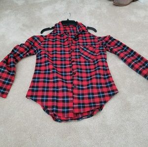 Cold Shoulder Flannel