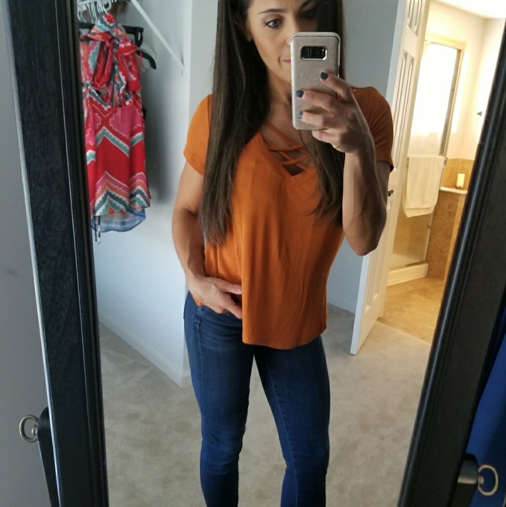 Rust Orange Tee