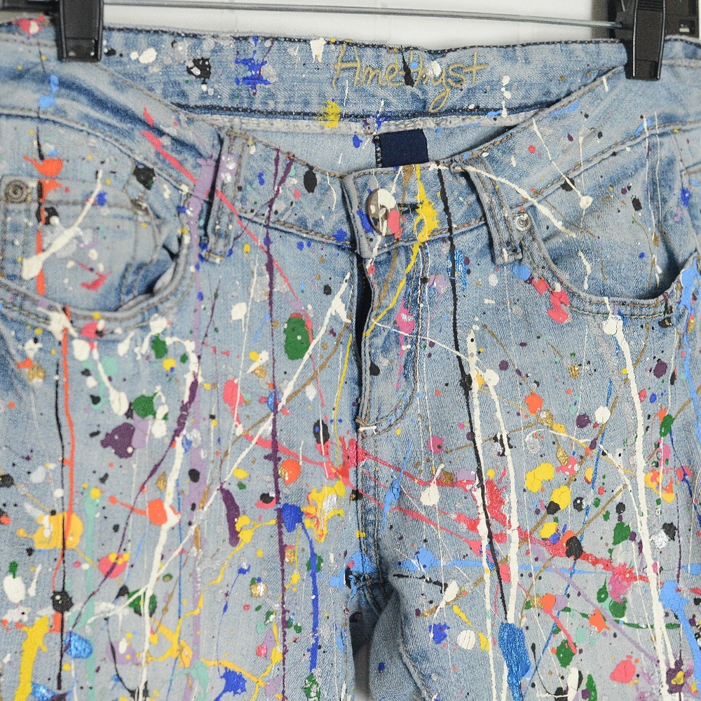 Denim Jeans, Paint Splatter