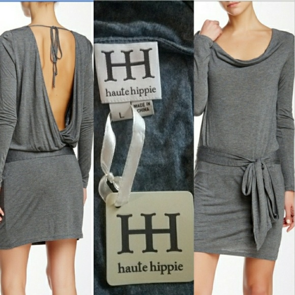 Haute Hippie Dresses & Skirts - Haute Hippie gray formed dress