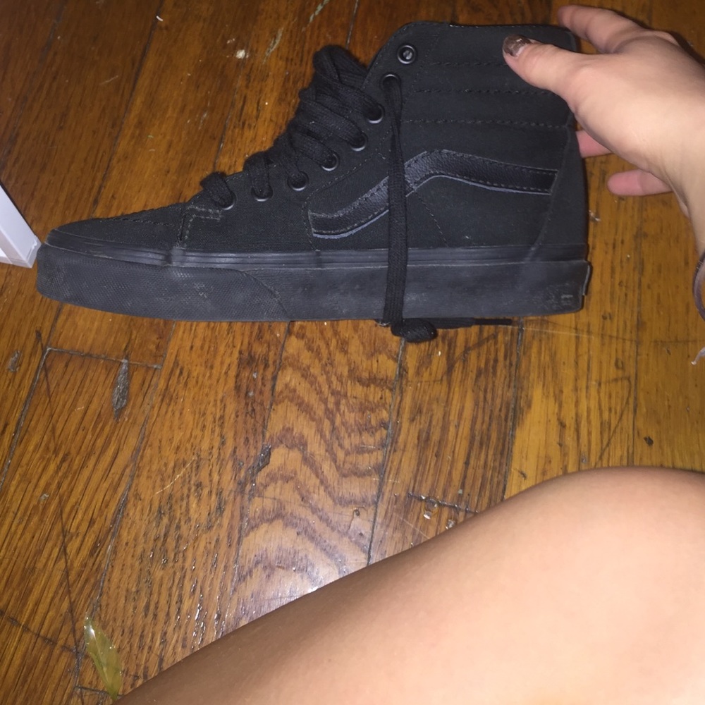 Like new all black VANS high tops