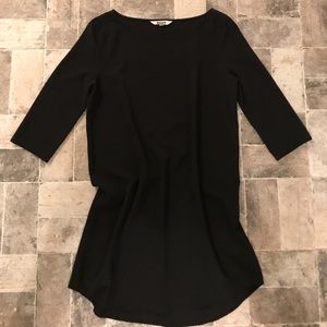 Classic black shift dress