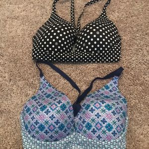 Victoria's Secret bra lot. 32DD plunge bras.