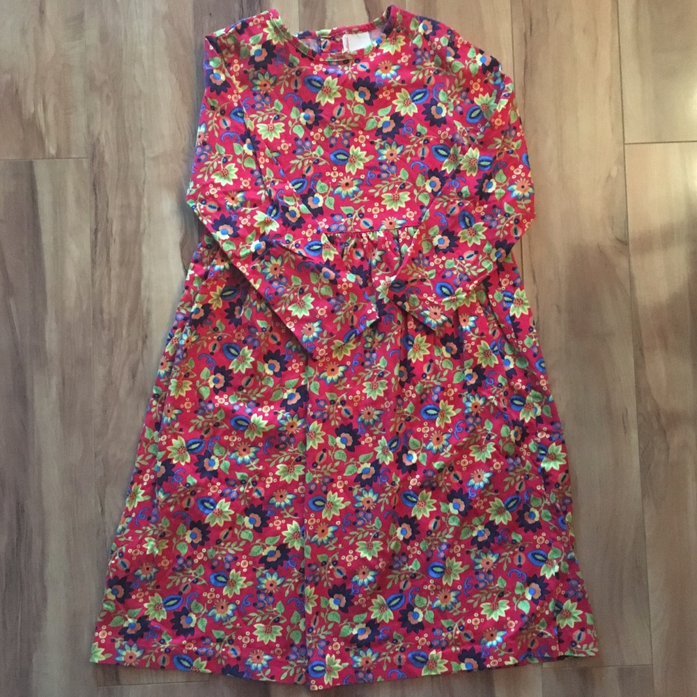 Hanna Andersson Floral Dress size 120 (6-7)