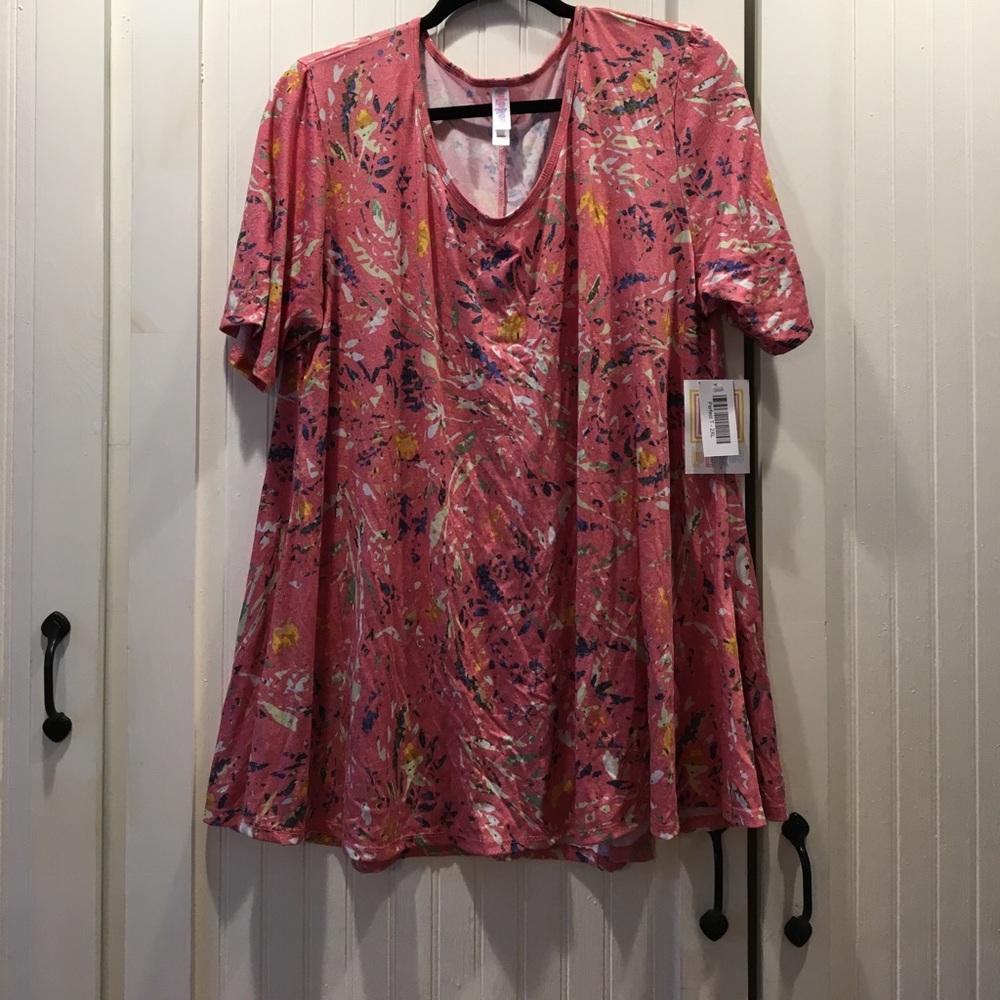 Lularoe Perfect T 2xl pink floral