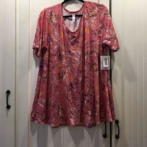 Lularoe Perfect T 2xl pink floral